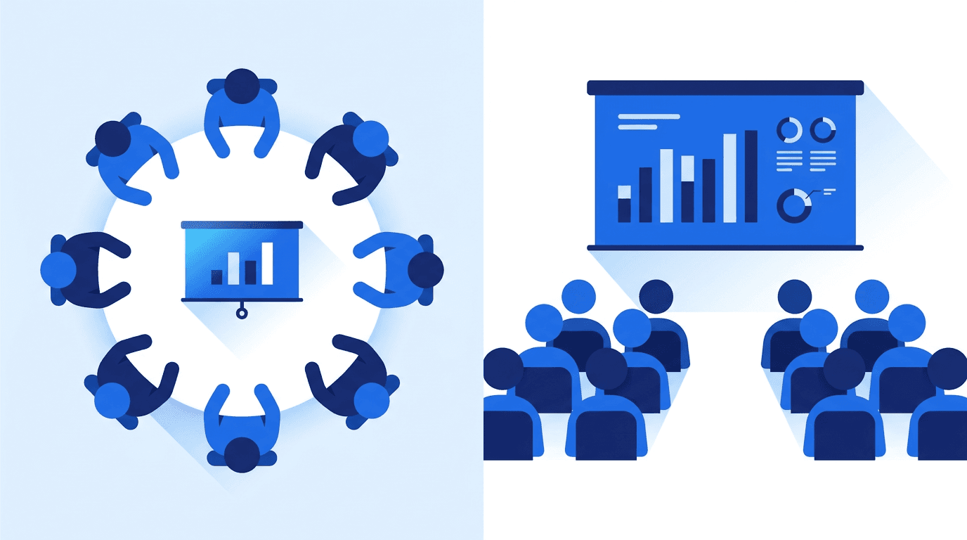 Exemple de présentation pour une réunion ou une formation professionnelle