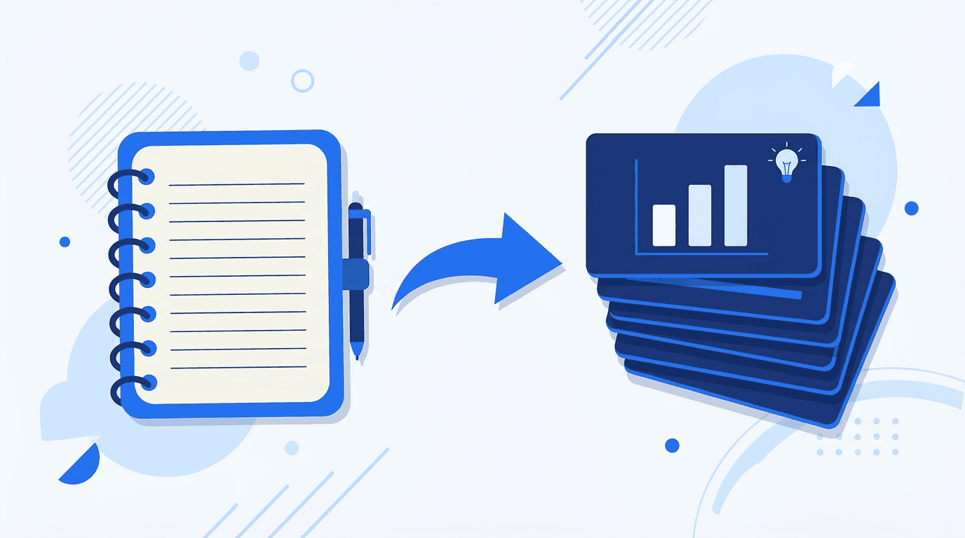 Transformer ses notes de réunion en présentation PowerPoint
